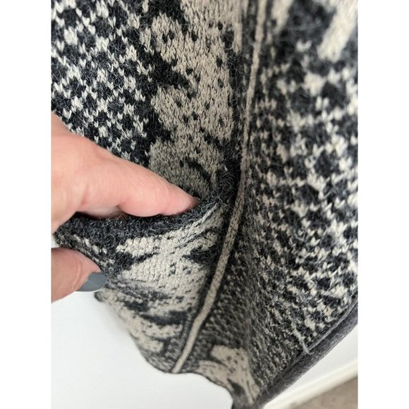 Yaira Open Cardigan Sweater Vest Womens Size Large Lagonlook Black Gray Boho L - Picture 5 of 7